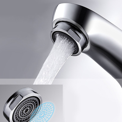 Vòi lavabo rửa mặt nóng lạnh bằng đồng mạ cao cấp mặt gương Hiwin KF-211