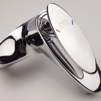 Vòi Lavabo nóng lạnh 2 chân Đồng mạ Chrome Eurolife EL-CAM03 (Trắng bạc)