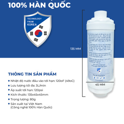 Combo vòi sen LUVA kèm lọc nước đa năng LUVA GK1