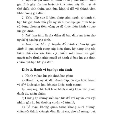 Luật phòng, chống bạo lực gia đình năm 2022 - bản in 2024