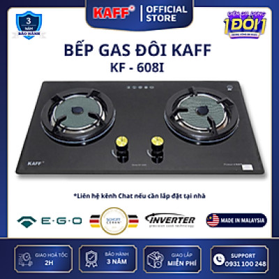 Bếp ga đôi KAFF KF-608I - Hàng chính hãng