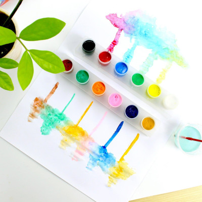 Bộ 12 Màu Nước 20 ml Kèm Cọ Vẽ - Stacom POS2012C