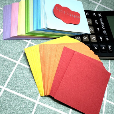 Giấy Gấp Hạc 520 Tờ Gồm 10 Màu Khác Nhau Kích Thước 7cm và 10cm Có Thể Dùng Làm Giấy Note Không Keo