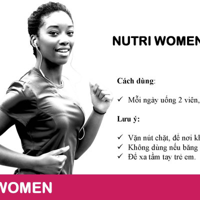 Viên uống bổ sung Vitamin khoáng chất NUTRIWOMEN Damode dành cho nữ lọ 100 viên
