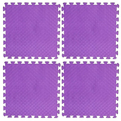 Bộ 4 tấm Thảm xốp lót sàn an toàn Thoại Tân Thành - màu tím (60x60cm)