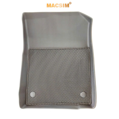 Thảm 2 lớp (sd3) dạng lưới lục giác Hyundai Accent 2024+ (đen) bề mặt cao su siêu sạch nhãn hiệu Macsim