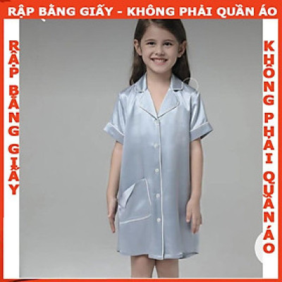 Rập giấy đầm piyama bé R456- bản vẽ