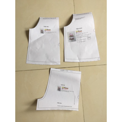 Rập đầm xòe cách điệu - Rập giấy in màu A0 mã R322 (BẢN VẼ)