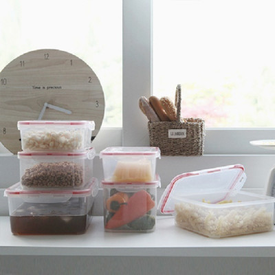 Combo 2 hộp nhựa trong đựng thực phẩm (cỡ nhỏ) - Hàng nội địa Nhật Bản