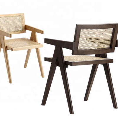 Ghế ăn Juno Sofa có tay đan mây cao cấp kích thước 52 x 58 x 78cm