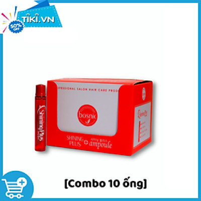 [Combo 10 ống] Huyết Thanh Phục Hồi Tóc Hư Tổn Shining Plus BOSNIC 13ML