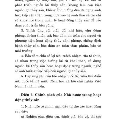 Luật thủy sản năm 2017 sửa đổi, bổ sung năm 2020, 2024 (bản in 2024)