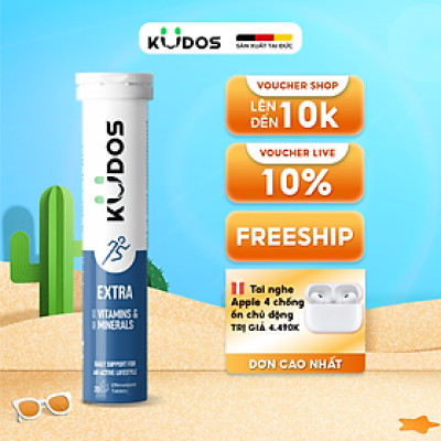Thực phẩm bảo vệ sức khỏe KUDOS EXTRA HIGH DOSE VITAMINS & MINERALS (20 viên/tuýp)