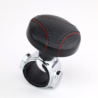 Tay Quay Trợ Lực Vô Lăng Ô Tô CIND JM-7613BR Màu Đen Chỉ Đỏ