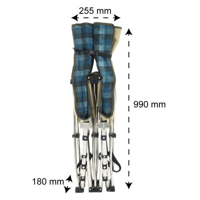 [Chính hãng Qui Phúc] Giường xếp gấp gọn HIDAWA, khung inox, vải lưới mát (màu ngẫu nhiên)