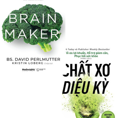 Combo Chất Xơ Diệu Kỳ + Ăn Gì Bổ Não (Bộ 2 Cuốn) (AL)