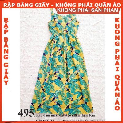 Rập giấy mã 495 (BẢN VẼ) rập đầm dây