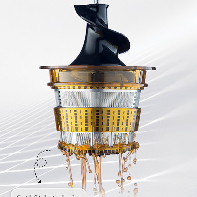 Máy Ép Chậm Olivo SJ200 Thương Hiệu Mỹ Vỏ Hợp Kim Trái Cây Ép Kiệt 96% Dung Tích 0.5 Lít Công Suất 200 W - Hàng Chính Hãng