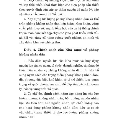 Luật Phòng không nhân dân năm 2024