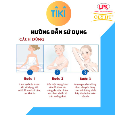Kem Body Dưỡng Trắng Da Toàn Thân VIP Vàng OLY HT Chính Hãng 80g