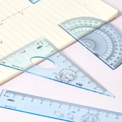 Thước Bộ Eke One Piece - Deli EH17 - Màu Xanh