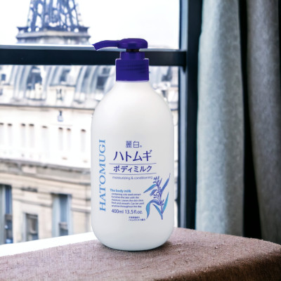 Dưỡng Thể Trắng Da Ban Đêm Reihaku Hatomugi Body Milk 29606 (Chai 400 mL)