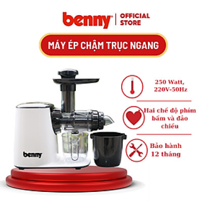 Máy Ép Chậm Trái Cây Benny BSJ-250W, 250W, ép hoa quả cứng, mềm, rau má, cần tây,...-Bảo hành 12 tháng- Hàng chính hãng
