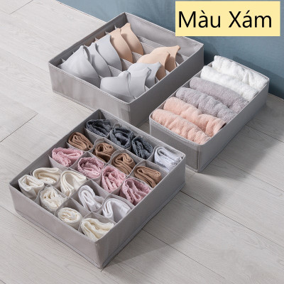 Hộp Đựng Đồ Lót, COMBO 3 Khay Đựng Đồ Lót Có Chia Ngăn, Cứng Cáp, Hàng Đẹp Loại I