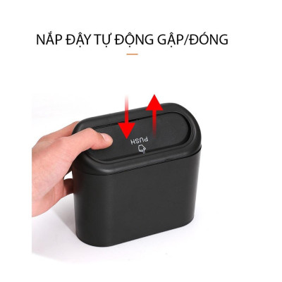 Thùng Rác Mini đựng rác Trên Xe Ô Tô, Thùng Rác Đa Năng Văn Phòng