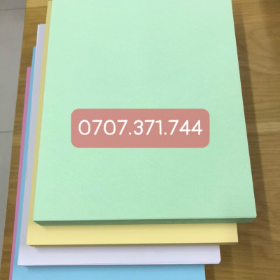 Xấp 10 Tờ Bìa Giấy Thái A4 Định Lượng 160gsm Giấy Bìa Cứng Làm Thủ Công Nhiều Màu