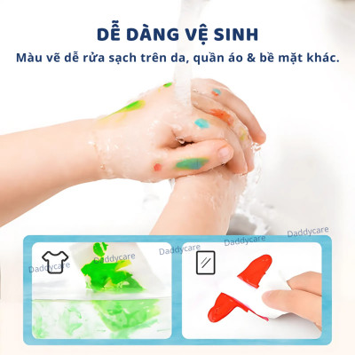 Bộ tô màu cho bé Mideer Finger Paint, Đồ chơi Sáng Tạo Cho Trẻ Em Từ 2,3,4,5,6 Tuổi