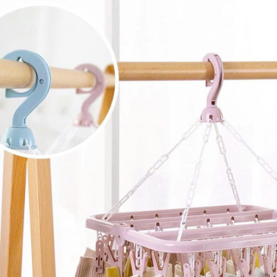 Móc treo tất vớ quần áo trẻ em 32 kẹp, móc chùm phơi đồ em bé