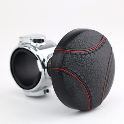 Tay Quay Trợ Lực Vô Lăng Ô Tô CIND JM-7613BR Màu Đen Chỉ Đỏ