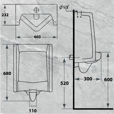 BỒN TIỂU NAM MÃ S-6901