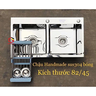 Chậu rửa bát 8245 cân bóng 304