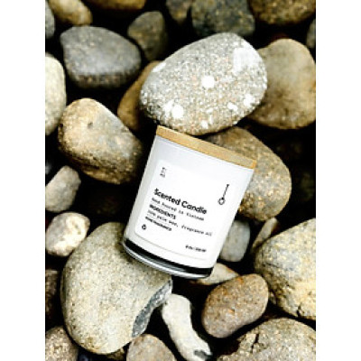 Nến thủy tinh trắng 230g 