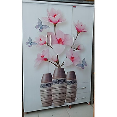 Tủ áo nhựa chất lượng loại I Juno Sofa in 3D sắc nét ngang 1m2 x 1m8 x sâu 48 cm