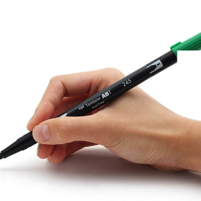 Bút lông cọ hai đầu Tombow ABT Dual Brush Pen - Brush/ Bullet - Cool Gray 3 (N75)