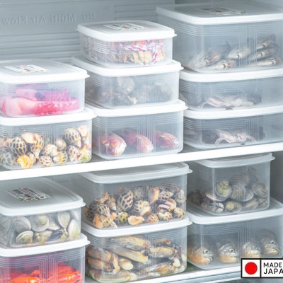 Hộp nhựa cao cấp bảo quản thực phẩm hình vuông 900ml - Hàng nội địa Nhật