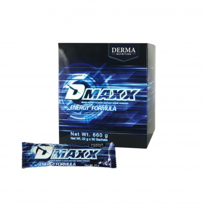 DMAXX thức uống bổ sung năng lượng có đường Damode hộp 30 gói màu xanh