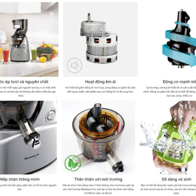 Máy Ép Chậm Kuvings C9000 (NS-924CBC2) (240W) - Hàng Chính Hãng