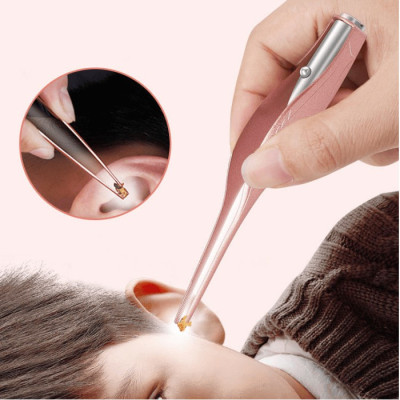 Bộ Dụng Cụ Lấy Ráy Tai Có Đèn Led Cao Cấp Kèm Hộp Đựng Sịn Sò Sử Dụng Cổng Sạc USB Tặng Kèm Kính Lúp