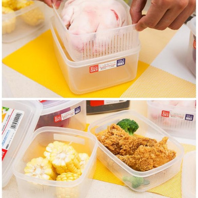 Bộ 04 hộp thực phẩm chữ nhật Nakaya (830ml + 1300ml + 2000ml + 3000ml) hàng nội địa Nhật Bản