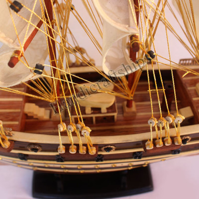 Mô hình thuyền buồm gỗ Jylland cao cấp 51cm (có video)