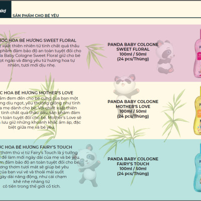 Nước hoa dành cho bé Panda Baby Cologne Mother