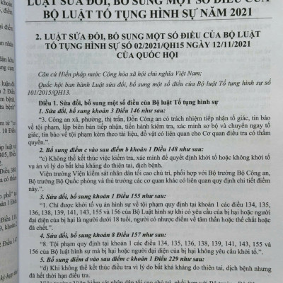 Sách Bộ Luật Tố Tụng Hình Sự năm 2015 sửa đổi, bổ sung năm 2021, 2025 và Các Văn Bản Hướng Dẫn Thi Hành (V2594D)