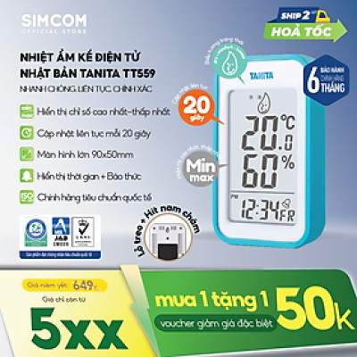 Nhiệt ẩm kế điện tử Tanita TT559 chính hãng nhật,Nhiệt ẩm kế cơ,Nhiệt ẩm kế điện tử,Nhiệt ẩm kế nhật,Nhiệt ẩm kế chính xác,Nhiệt ẩm kế phòng,Nhiệt ẩm kế trong phòng cho trẻ sơ sinh,Nhiệt ẩm kế treo tường,Nhiệt ẩm kế đo độ ẩm, Nhiệt ẩm kế tanita, Nhiệt ẩm 