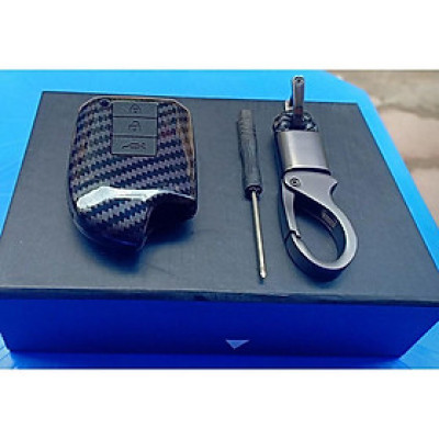 Bao da chìa khoá vân carbon Toyota Vios 2019-2020, Yaris 2019-2020