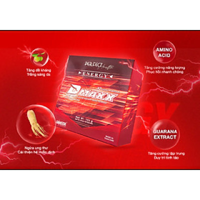 DMAXX thức uống bổ sung vitamin năng lượng không đường DAMODE 23 gói dùng thử màu đỏ