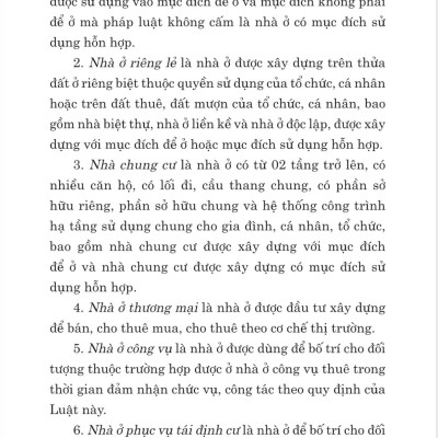 Luật Nhà ở năm 2023 (sửa đổi, bổ sung năm 2024)